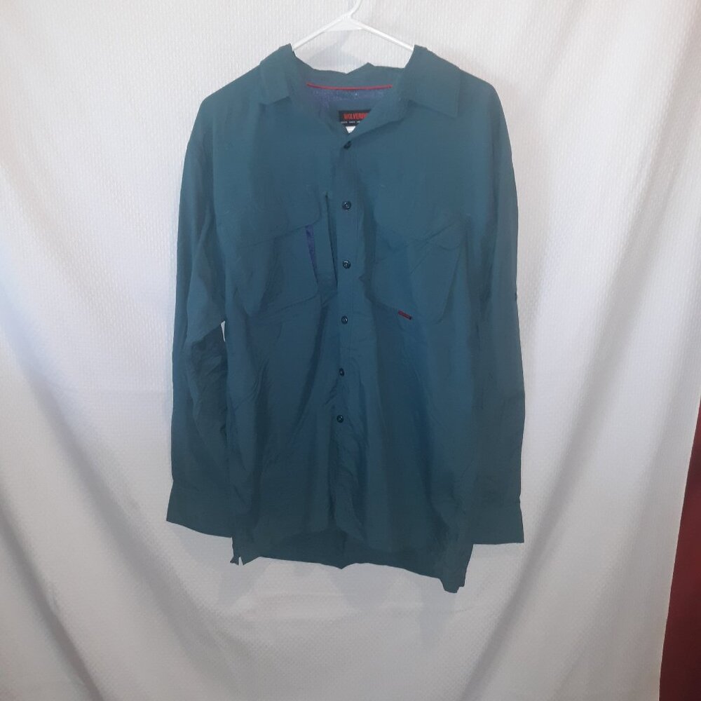 Wolverine Long Sleeve Vented Back Button Up Shirt - Mens